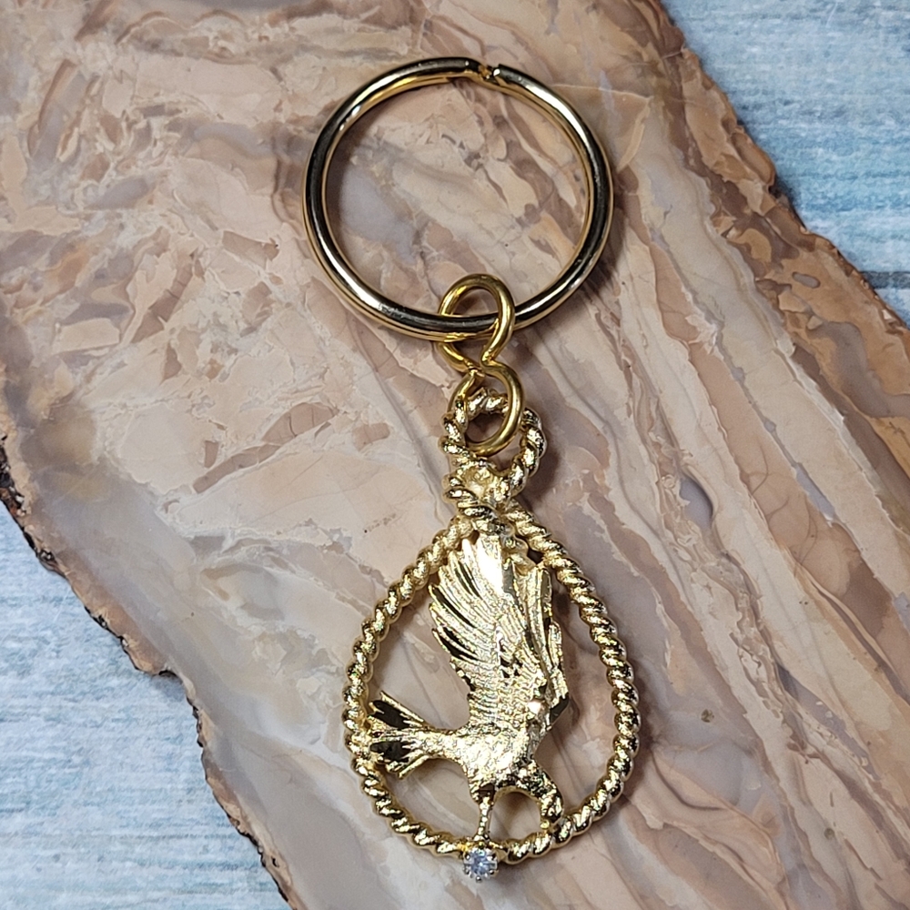 Gold Eagle Keychain - Picture 8 of 9